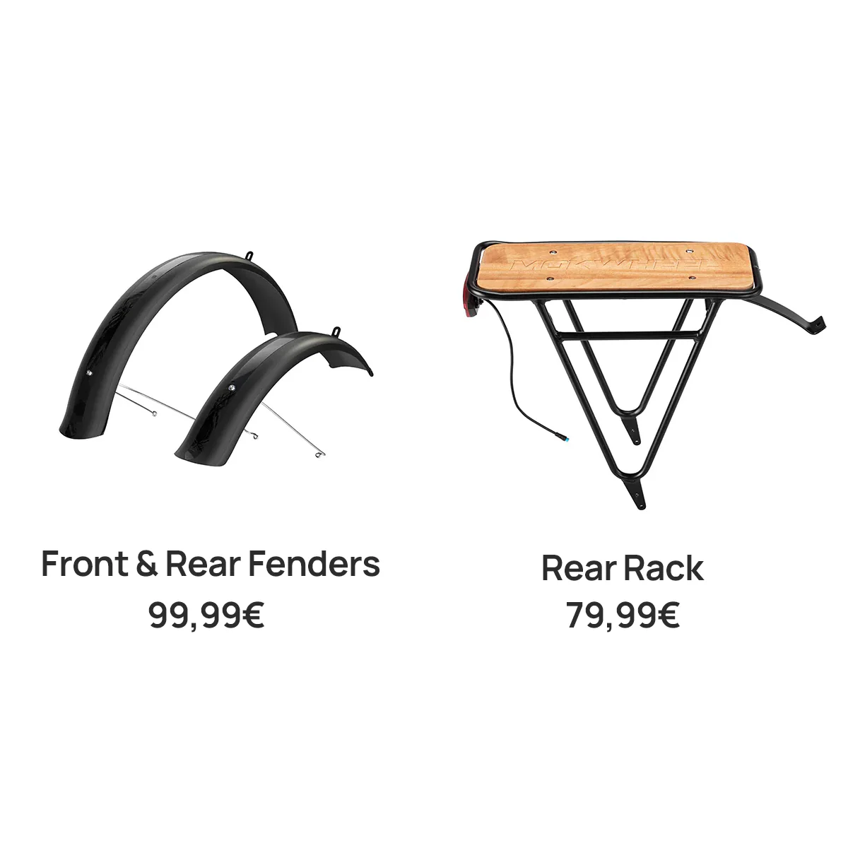 Front & Rear Fenders+Rear Rack (Asphalt/ST)