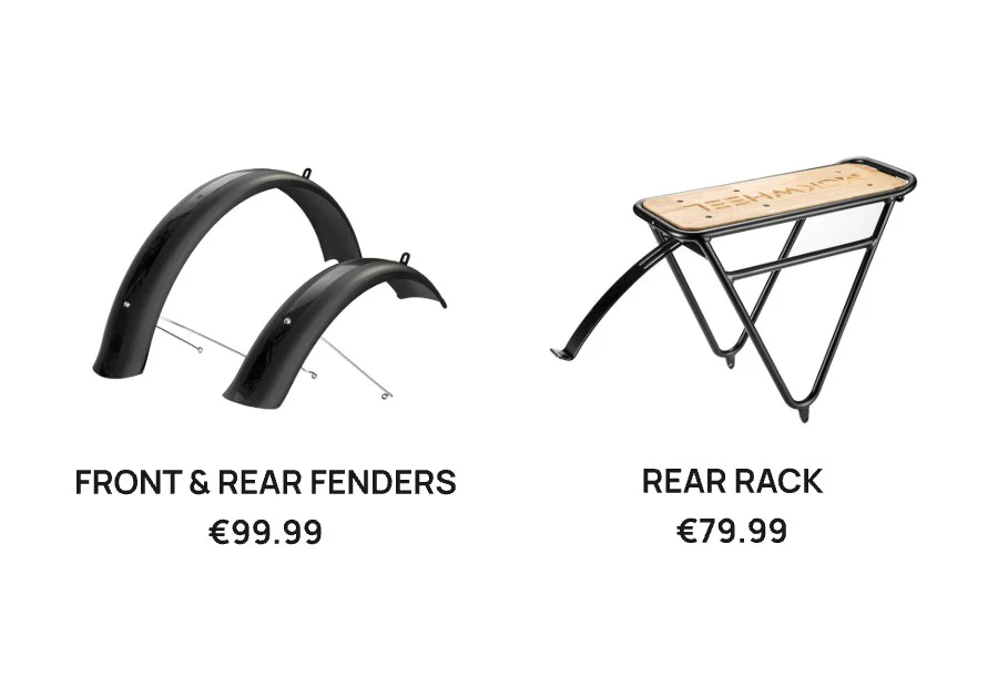 Front & Rear Fenders+Rear Rack (Basalt/ST 2.0）