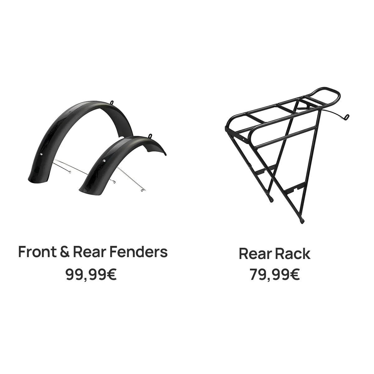 Front & Rear Fenders+Rear Rack (FLINT PRO/ST)